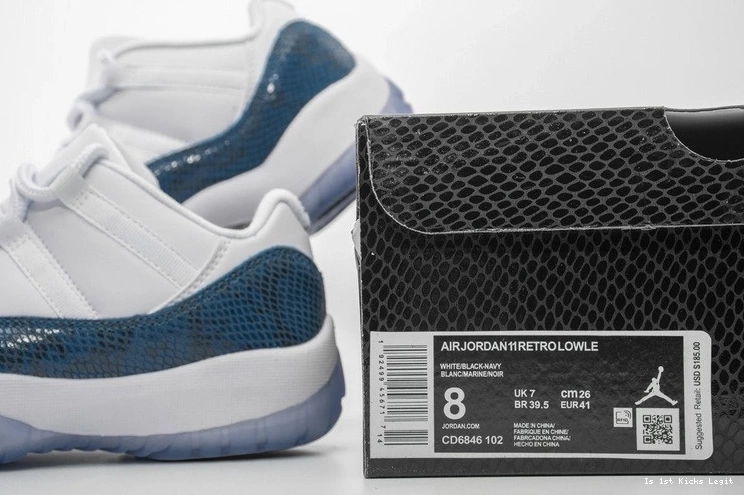 Blue Air Low Snakeskin 11 Jordan CD6846-102 0107
